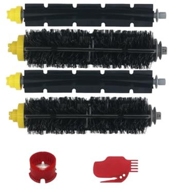 YIKRAOS Compatibile con IRobot Compatibile con Roomba 600 605 606 610 614 620 660 630 651 650 670 690 680 698 Filtro Hepa Parti Principali della Spazzola Laterale Kit aspirapolvere(Orange)