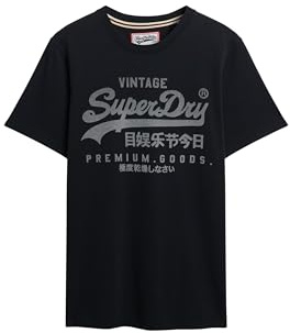 Superdry Mens 'Vl Classic Tee' Vintage Lable T-Shirt - Shorts Sleeve