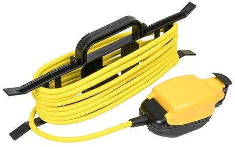 SLx Outdoor Extension Lead 5m Heavy Duty Extension Cable Single Socket Extension Lead 'H' Frame Cord Plug Thermal Cut Out Lead for Garden Lawn Mower Office 13A Fused UK Plug