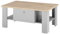 Furn.Design Couchtisch in grau und Artisan Eiche Landhaus, Beistelltisch mit Ablage und 2 x Schubkasten 107 x 67 cm, Rideau