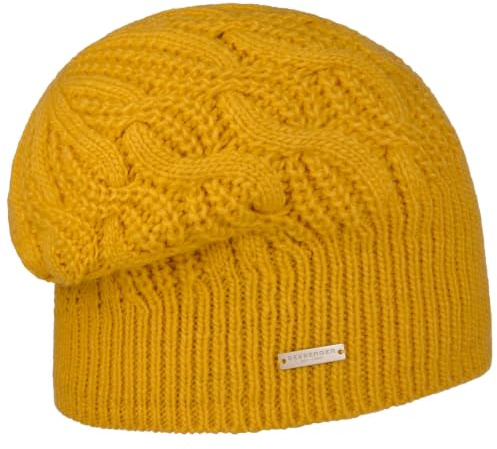 Seeberger Landesta Headsock Beanie Damenmütze Wintermütze Strickmütze Damen - mit Futter Herbst-Winter Winter