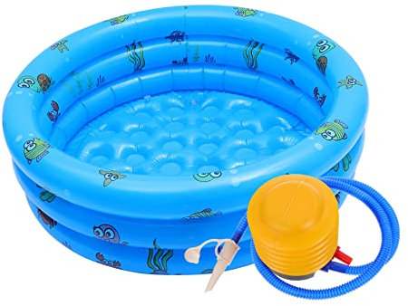 Toddmomy Piscine Gonflable Ronde pour Garçon Fille Aire de Jeux Aquatique pour Garçons et Filles pour Activités Plein Air