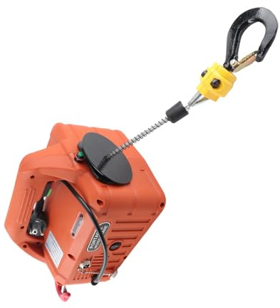 Fafeicy Elektrischer Hebezeug-tragbarer Power-Winden-Kran 500KG Kapazität Hubhöhe 1500W (EU -Stecker 220 V)