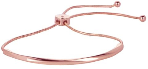LILIE&WHITE Rose Gold Adjustable Bracelet for Women– Non-Allergenic, Fade-Resistant Elegant Jewellery for Gifts, Everyday Wear & Special Occasions