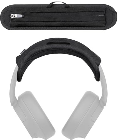 Voarmaks Funda para diadema compatible con Sony WH-CH720N, WH-CH710N, WH-CH700N, WH-XB910N, WH-XB900N, WH-H910N, ULT WEAR, WH-CH520, WH-CH510, cojín de 6 mm de grosor, deslizador de cremallera sin