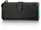 AprinCtempsD Portefeuille Longue en Cuir Véritable Porte-Monnaie Grande Capacité Porte-Cartes Coloré Pochette Zipper pour Femme (Noir)