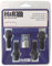 H&R Felgenschloss-Set M12x1.50x30mm Kegelbund Schwarz - 4 Felgenschloss-Schrauben inkl. Adapter