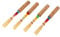 4 Stücke Oboe Reed mit Case, Medium Weiche Oboe Schilf Handgemachte Red Cork mit Kunststoff Aufbewahrungsbox