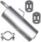 Endschalldämpfer Auspuff Endtopf für Peugeot 206 1.1i 1.4i 1.4i 16V 1.6i 16V auch 206 CC 1.6i 16V