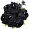 Veryhome Künstliche Blume Pfingstrose Gefälschte Blume Hochzeit Blumenstrauß Dekoration Familie Tabelle Öffentlich Auto Küche Büro Garten Innen Im Freien Braut Begrünung Pflanzen (Schwarz)