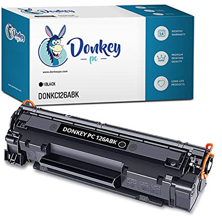 Donkey pc Kompatible Tonerkartusche für 126A CE310A Schwarz Ersatz für HP Laserjet Pro CP1025 CP1025nw MFP M175a 175nw M176n M177fw HP TopShot Laserjet Pro M275 MFP 1.200 Seiten gedruckt.