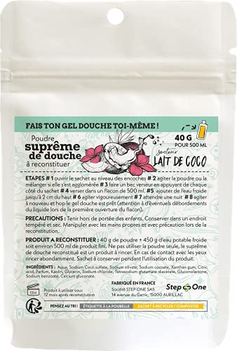 STEP ONE Duschgel Pulver Kokosmilch, 40 g