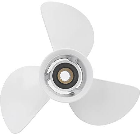 Hélice de Bateau, 13 1/4 X 17-K 6E5-45945-01-EL Hélice en Alliage D'aluminium pour Moteur de Bateau Marin Portable pour Moteur Hors-Bord Yamaha