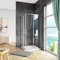 Cabine de douche 80x80x185cm en 6mm verre anticalcaire porte de douche coulissante l'accès d'angle sans receveur