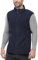 Outdoor Ventures Men's Full-Zip Polar Fleece Gilets Lightweight Outerwear Vest Warm Body Warmer Sleeveless Jacket for Hiking, Golf, Running (Navy Blue, L)