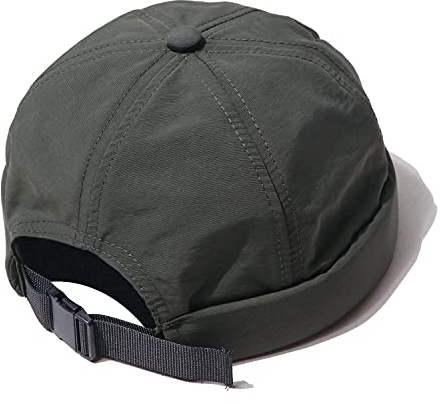 Clakllie Watch Cap Sommer Docker-Cap Brimless Miki Hat Street Hip-Hop-Yuppie-Hut Vermieter Hut UV Schutz Schirmmütze Kopfbedeckung Seemannskappe Wasserdicht Bikermütze,CT81-Green