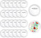 Lusofie Buttons Selber Machen 12 Stück Acryl Knopf Band Pin Design Transparent Button Pins Blanko Knopf Pins für Bastelbedarf DIY Abzeichen Schulprojekte (2,27 Zoll)