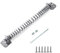 Gate Spring Closer for Wooden Gate Silver -10 (250mm) - Automatic Door Closer with Bright Zinc Plated Weather Resistant Coating, Ideal for Outdoor Usage