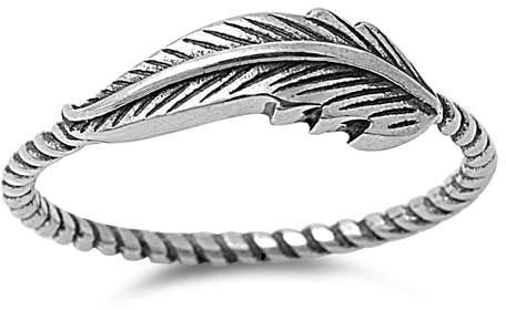 Joyara Sterling Silber 925 Feder Ring