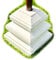 Darthome White Terrazzo Bali Parasol Base 18kg Heavy Granite Marble Garden Umbrella Stand 25cm