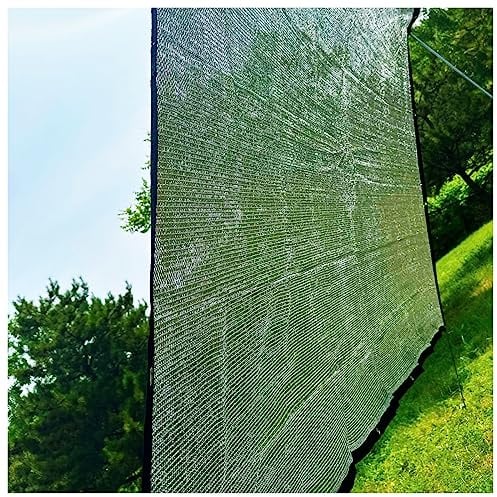 Alu Schattennetz 3x5m für Auto, Alunetz Stoff für Markisen Auto Hund, Schattierungsnetz mit Ösen für Gewächshaus 85% Schattierungseffekt, UV-Beständig Reflektierender Aluminium-Schirmstoff