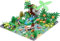JOMIOD Dschungel Landschaft Bausteine, Tropischer Regenwald Botanische Landschaft, Regenwald Pflanzen Wald Bäume Blumen Büsche Tiere Zubehör Botanische Kompatibel mit Lgo