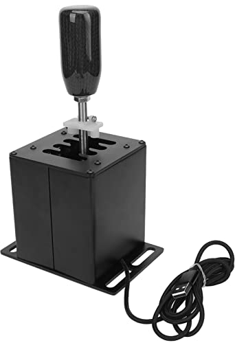 Palanca de Cambios de Simulador USB, Palanca de Cambios H para Juegos de Carreras para Volante G29 G27 G25 G920 T300RS GT, Palanca de Cambios para Ventana de PC ATS ETS Dust WRC Sim