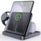 Folding Charger for Samsung Galaxy Z fold, 3 in 1 Foldable Wireless Charger Station for Samsung Galaxy Buds 2Pro/2/Bud live, Galaxy Watch 6/5/4/3/2 Mulit Charger (Samsung Galaxy Z Fold B)