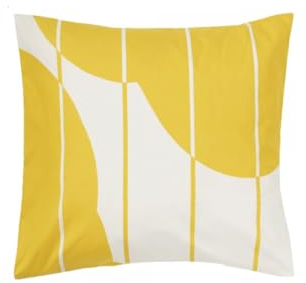 Marimekko Vesi Unikko Cushion Cover 50x50 cm - Spring Yellow, Ecru