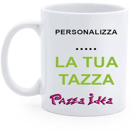 Tazza Mug Ceramica - 8 X 10 cm - Decorata con Nome - Regalo Perfetto - Personalizzabile - Collezione Regali