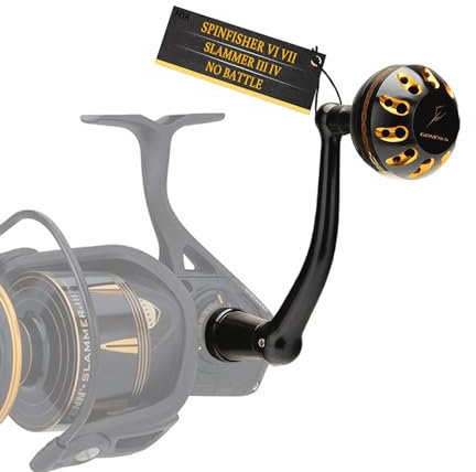 GOMEXUS Power Handle Angelrollengriff für Penn Spinfisher VI VII 5500-6500 [SPNF] & Slammer III IV 5500-6500[SLM] / No Battle [BTL]