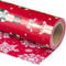 WRAPAHOLIC Reversible Nutcracker Christmas Wrapping Paper - Mini Roll - 17 Inch x 33 Feet - Red Nutcracker and Snowflake Wrapping Paper for Christmas, Holiday, Party