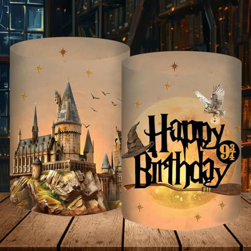 12 Windlicht Tischdeko Geburtstag Junge Mädchen, Wizard Geburtstags Deko, Magischer Wizard Party Dekorationen, Magische Zauberer Geburtstagsdeko, Magic Theme Party Supplies, für Teelichter/Kerzen