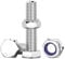 Drenky M8x35mm Sechskantschrauben Bolzen und Muttern Set Edelstahl A2 V2A Schrauben Muttern Set Sechskantschrauben M8 für Möbel, Autos, Fahrräder, Schiffe, 3D-druck, 10 Stück