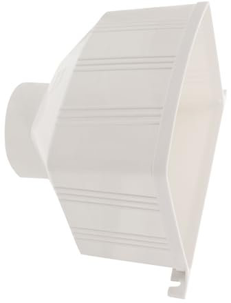 Veemoon 75mm PVC Downspout Adapter and Rain Gutter Connector for Outdoor Roof Drainage, Gutter Downspout Strainer Included, Rainwater Collection System Part for Garden and Shed