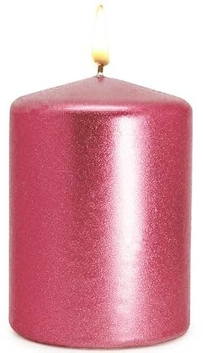 Vernice rosa con scintillii glitter per candele | effetto metallizzato lucido | facile applicazione e asciugatura rapida | ideale per cambiare aspetto rapido e semplice | tecnica di immersione | 250