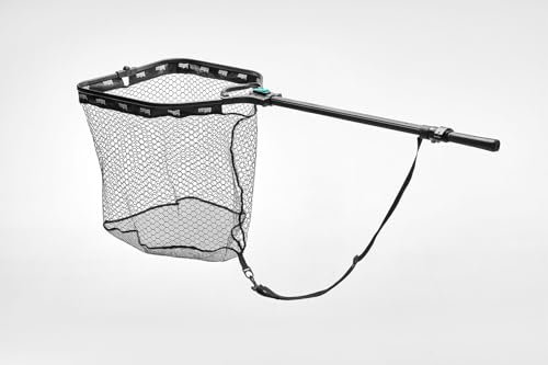 Fishing King Angel Kescher mit Teleskopstange max. 202 cm - Stabiler & hochwertiger Unterfangkescher gummiert - Ideal für Forelle, Karpfen & Co.