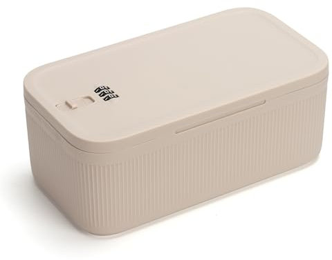 Lockable Storage Box,Small Medicine Lock Box,Food Lockbox,Medical Pill Bag Organizer,Refrigerator Snack Case Bin Container,Locked Cell Phone Jail,Personal Item Safe for Gift,Office,Travel and Home Use