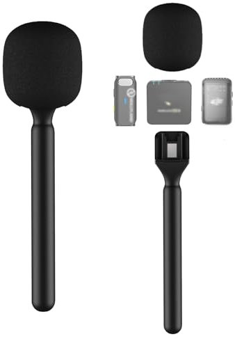 Support magnétique pour DJI Mic Mini/1/2/Rode Wireless GO II Poignée Magnétique Interview Lavalier Sans Fil Microphone Adaptateur Support Portable pour Hollyland Lark M1/C1/150/Synco G1/A2