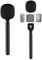Stand for DJI Mic Mini/1/2 / Rode Wireless GO II Magnetic Handle Rig Interview Lavalier Wireless Microphone Adapter Holder Handheld Mount for Hollyland Lark M1 /C1 / 150 / for Synco G1/A2