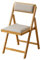 PALE Bambus Klappstuhl,Esszimmerstuhl,Relaxsessel,Polsterstühle(Original Wood Colour)