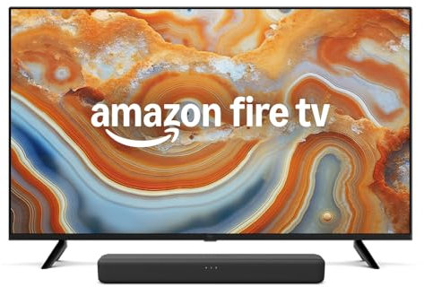All-new Amazon Fire TV 43 4-Series 4K UHD smart TV, stream live TV, 2024 release and Amazon Soundbar