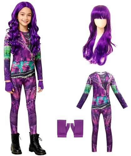 Alaiyaky Combinaison violette d'Halloween (Style A, 110 cm)