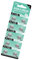 Lot de 10 piles bouton AG9 LR936 1,5 V alcaline longue durée pour jouets, télécommandes, calculatrices, calculatrices, piles