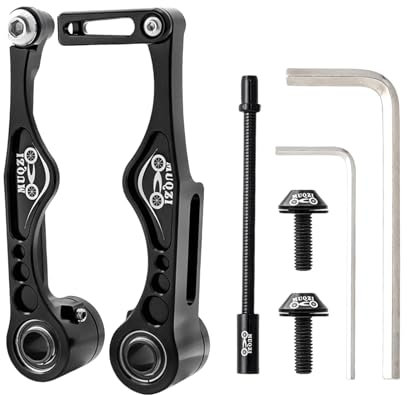 Oxtxuzdm Collier de serrage pliable en alliage d'aluminium pour vélos - Bras court/long - Étrier de frein en V - Accessoires de vélo pliants - Partie court/long
