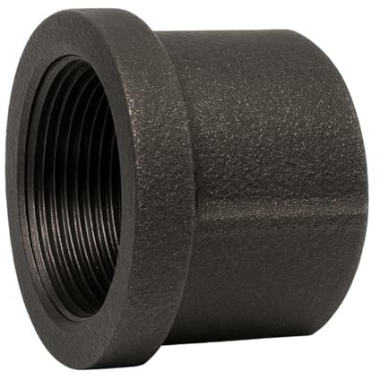1 FBSP Black Malleable Iron Cap – Female Threaded End Fitting | For Pipe Closure and Protection