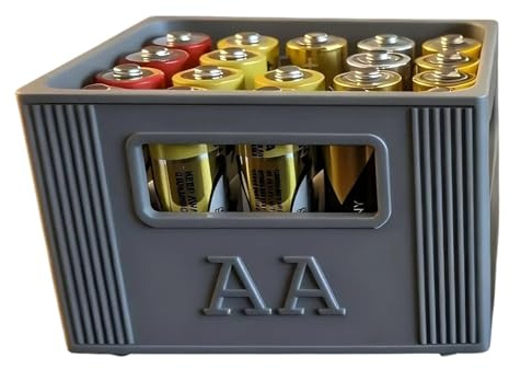 Batterie Aufbewahrungsbox Bierkiste Typ Organizer mit stapelbarem Design speichert 20 2A oder 30 3A Batterien Box Halter