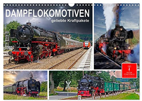 Dampflokomotiven - geliebte Kraftpakete (Wandkalender 2026 DIN A3 quer), CALVENDO Monatskalender: Nostalgische Dampflokomotiven - geliebte ... in ihren Bann ziehen. (CALVENDO Technologie)