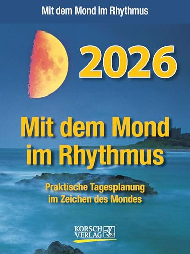 Mond Abreißkalender 2026: Tages-Abreisskalender zum Aufstellen I 12 x 16 cm