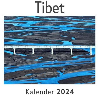 Tibet (Wandkalender 2024, Kalender DIN A4 quer, Monatskalender im Querformat mit Kalendarium, Das perfekte Geschenk)